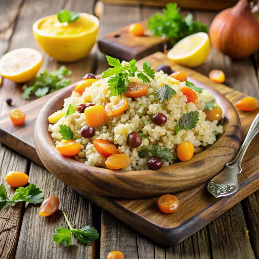 Kuru Meyve ve Bademli Quinoa Salatası